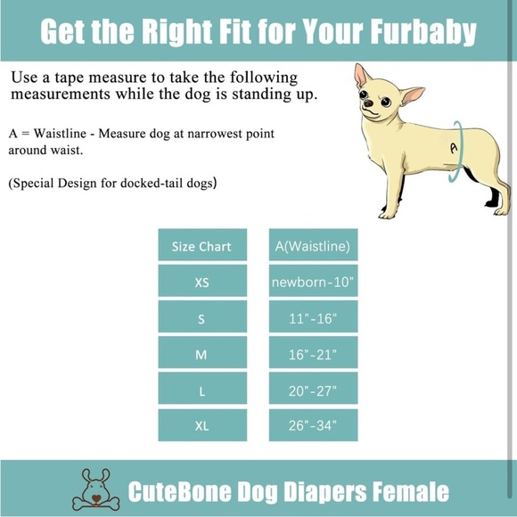 CuteBone Dog Diapers Male Puppy Belly Bands Washable 3 Bands Cute Print New Med. - Picture 8 of 12